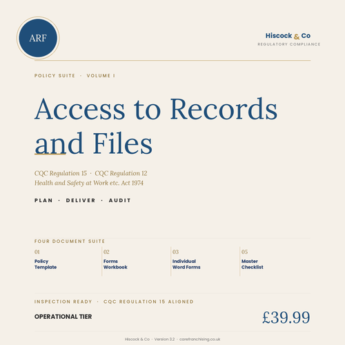 Access to Records and Files Policy Suite cover