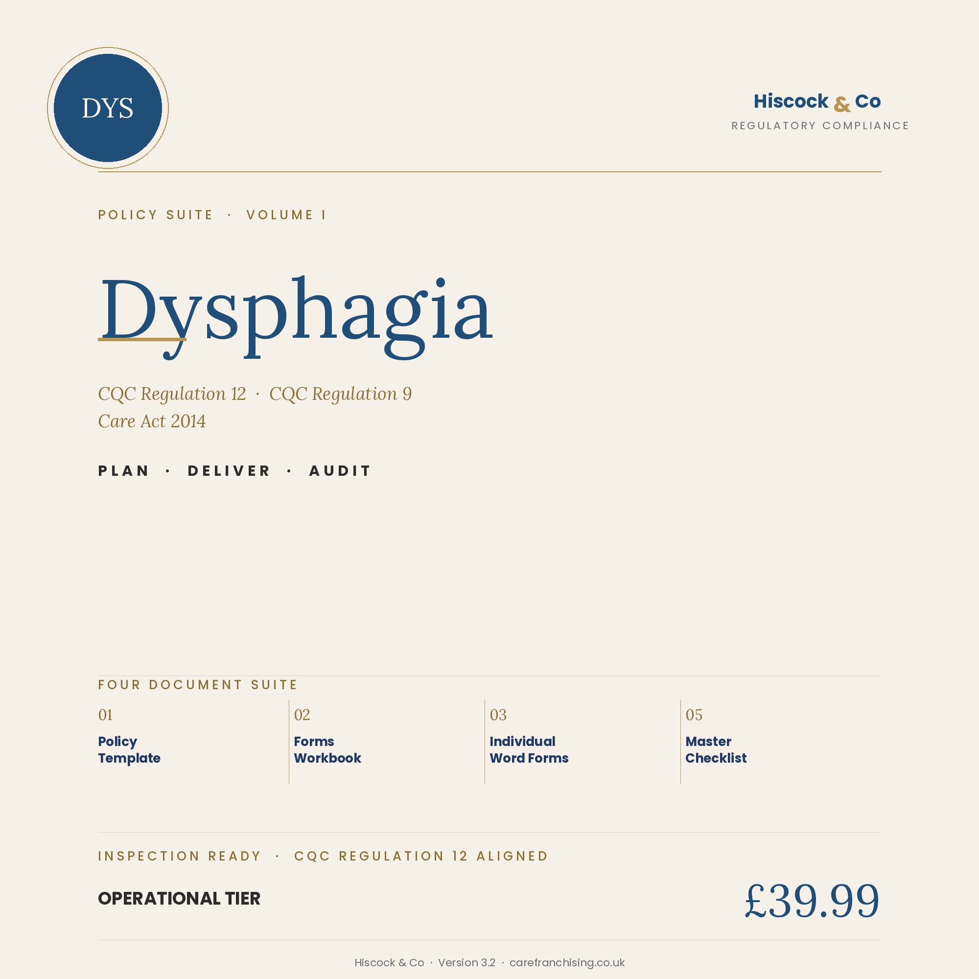 DYS Policy Suite Cover