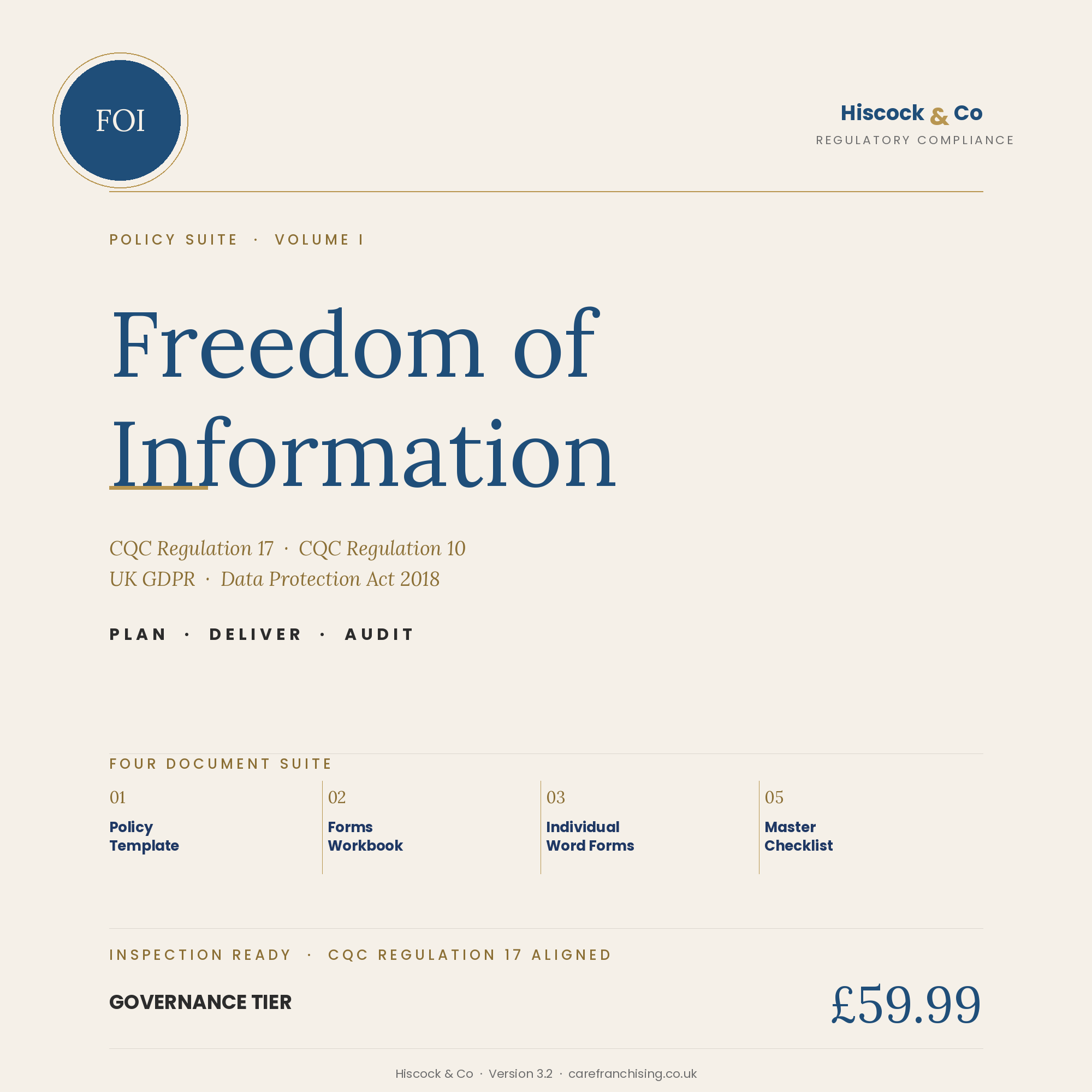 FOI Policy Suite Cover