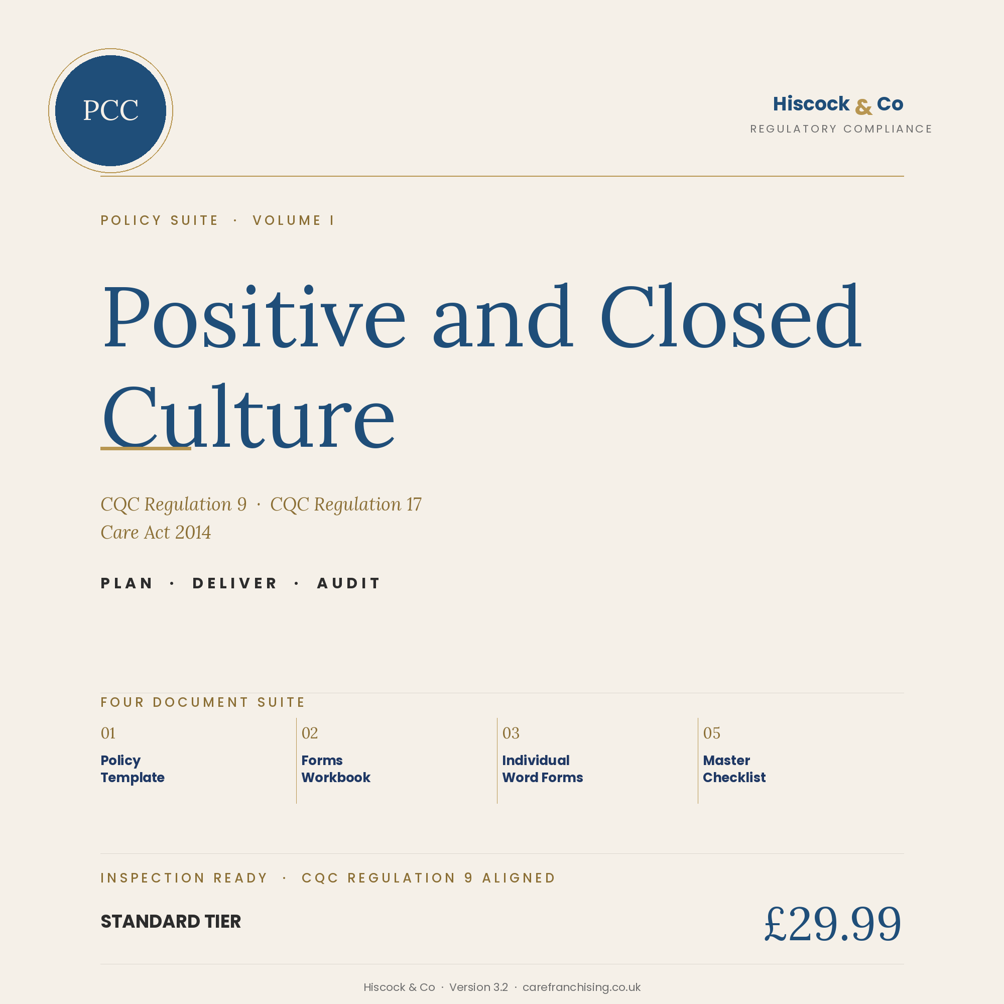 PCC Policy Suite Cover