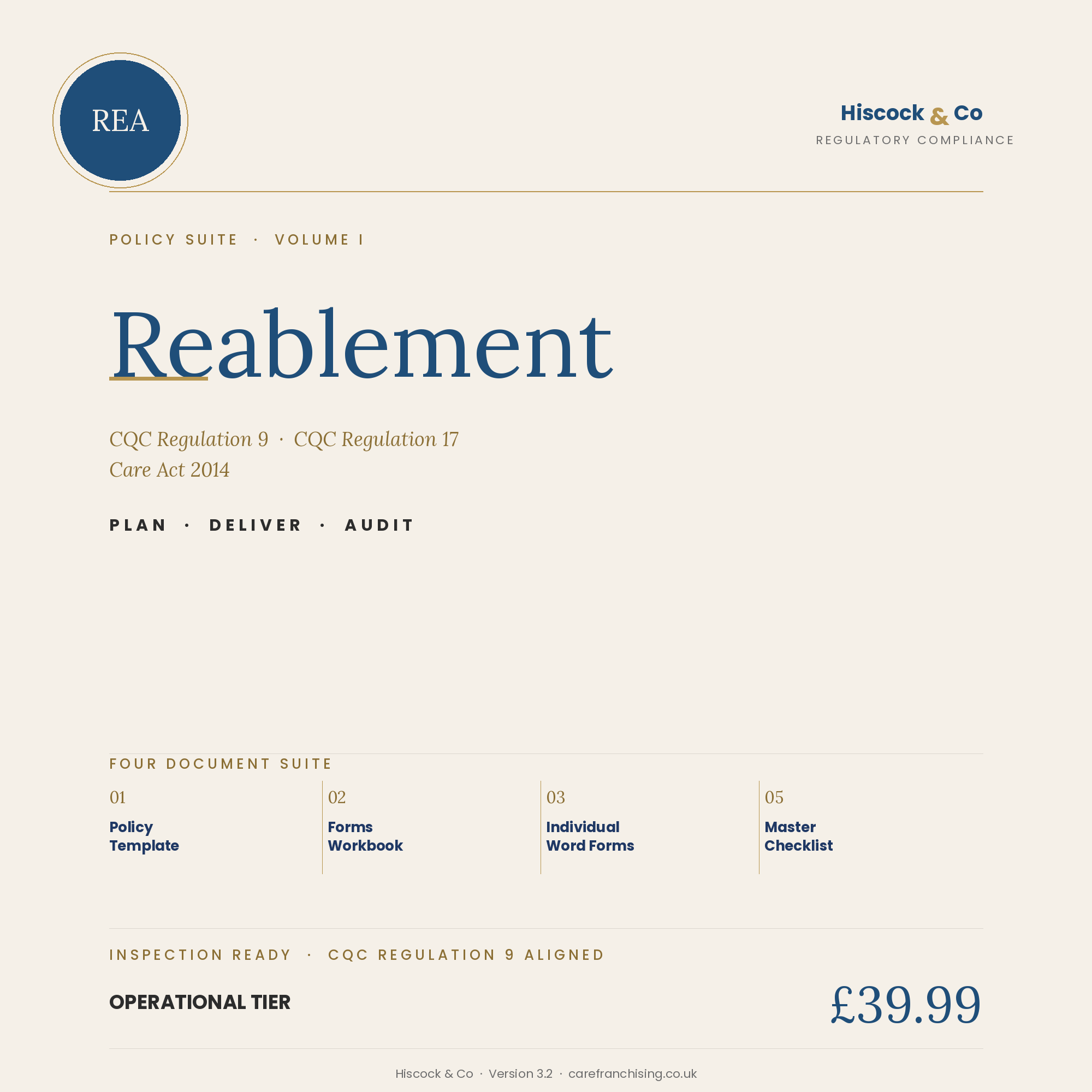 REA Policy Suite Cover