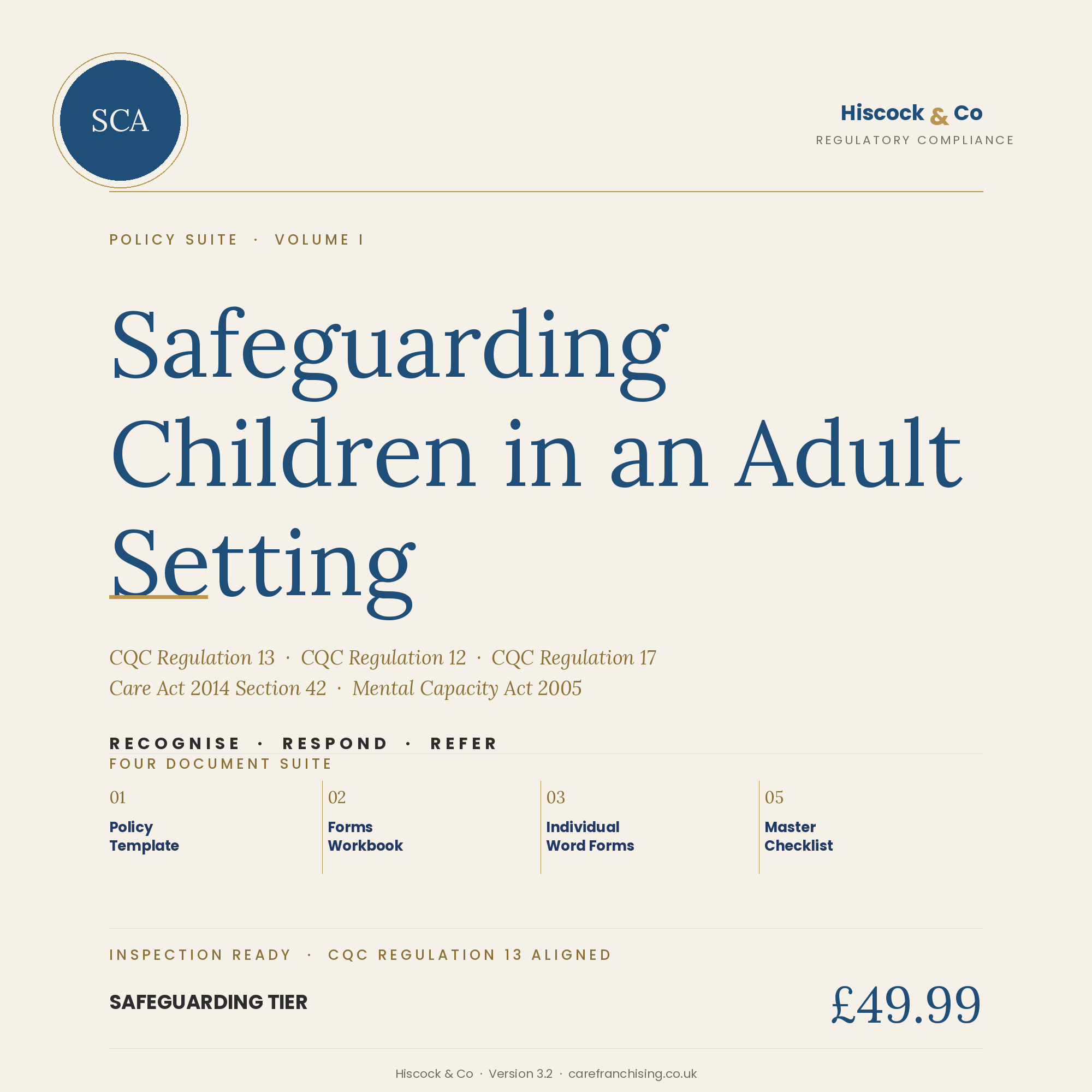 SCA Policy Suite Cover