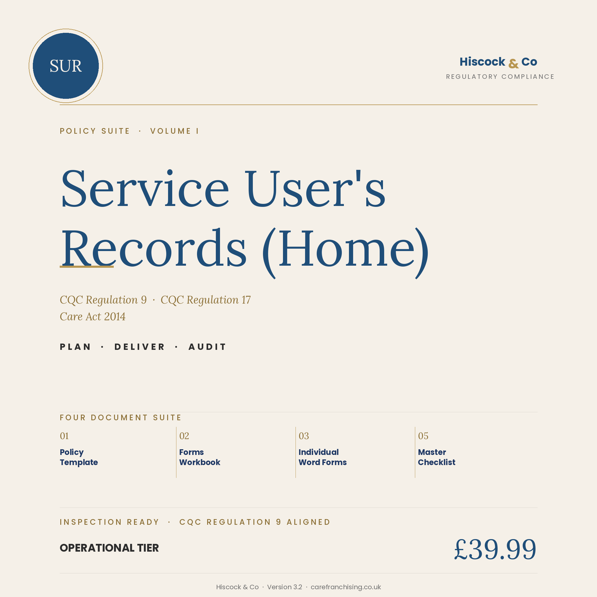 SUR Policy Suite Cover