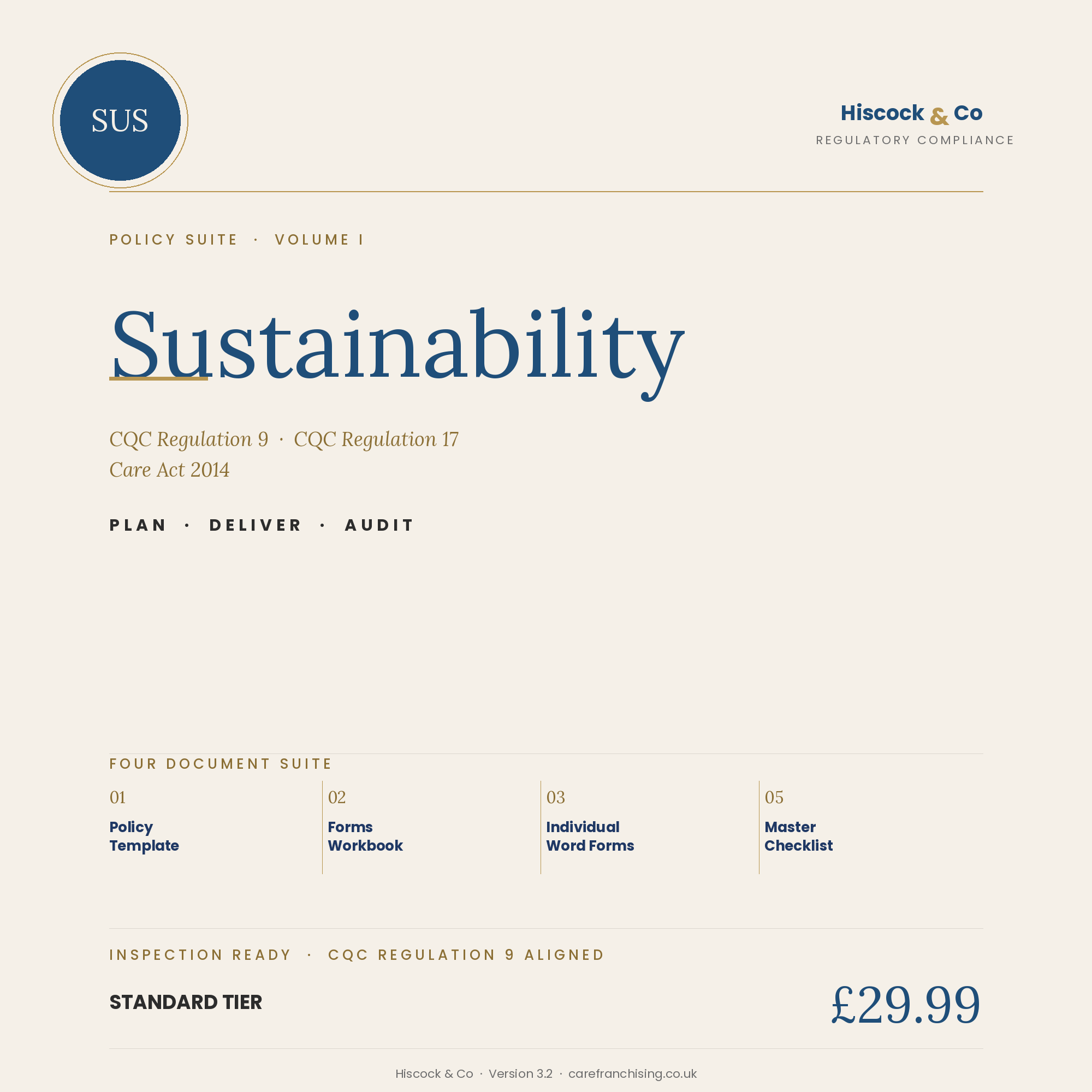 SUS Policy Suite Cover
