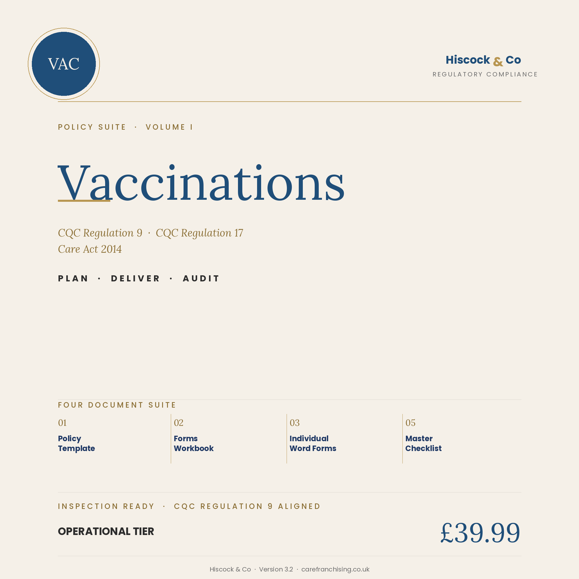 VAC Policy Suite Cover